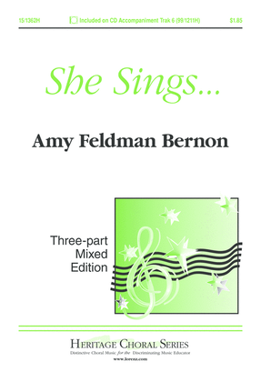 Book cover for She Sings...