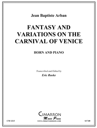 Book cover for Fantasy and Variations on the Carnival of Venice