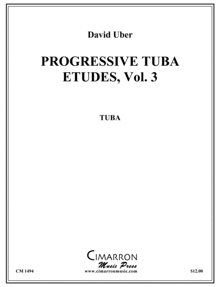 Progressive Etudes for Tuba, Vol. 3