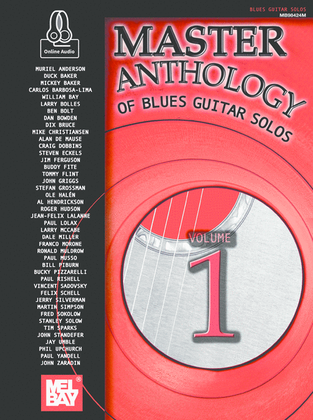 Book cover for Master Anthology of Blues Guitar Solos, Volume One