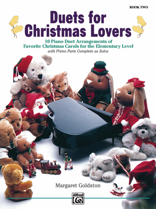 Book cover for Duets for Christmas Lovers, Book 2