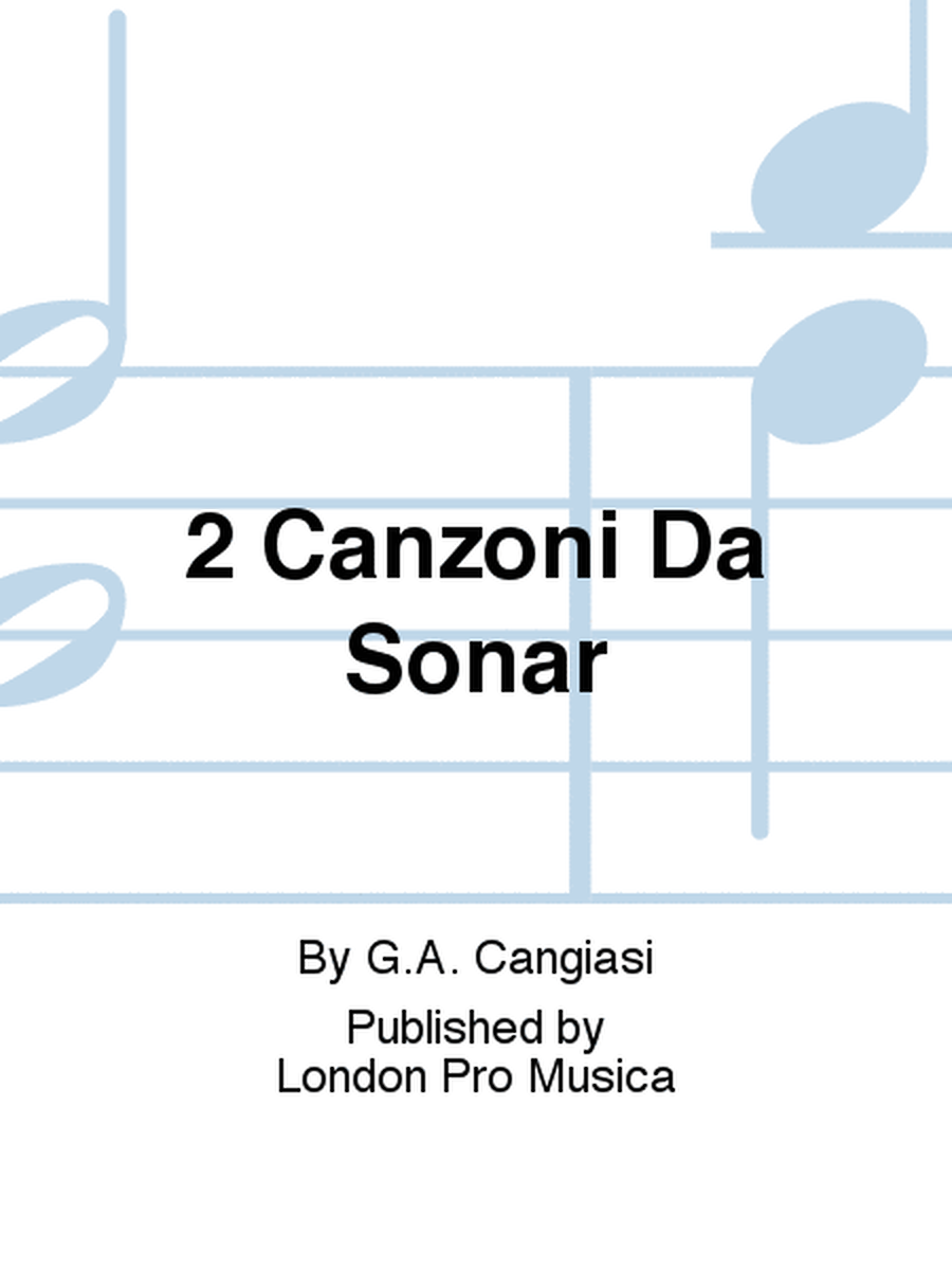 2 Canzoni Da Sonar