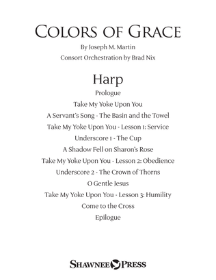 Book cover for Colors of Grace - Lessons for Lent (New Edition) (Consort) - Harp