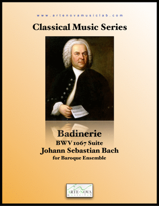 Book cover for Badinerie. From BWV 1067 Suite