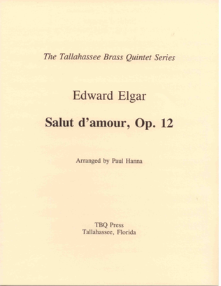 Book cover for Salut d'amour, Op. 12