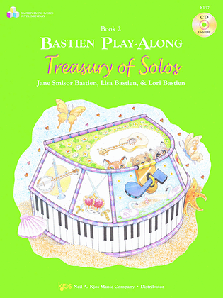 Book cover for Bastien Play-Along: Treasury Of Solos, Book 2