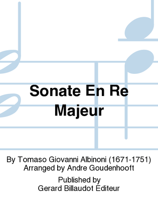 Sonate En Re Majeur