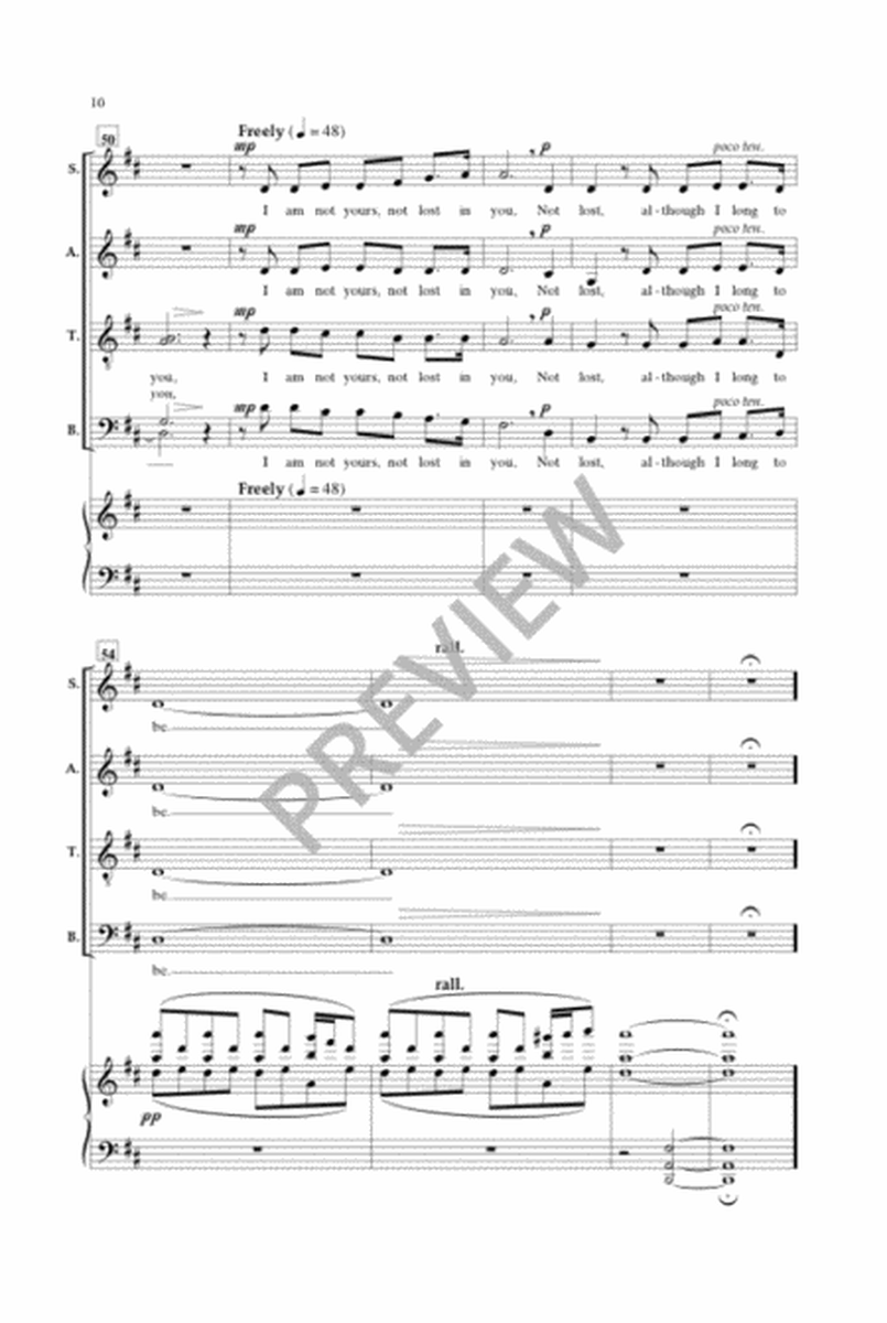 I Am Not Yours (SATB divisi) image number null