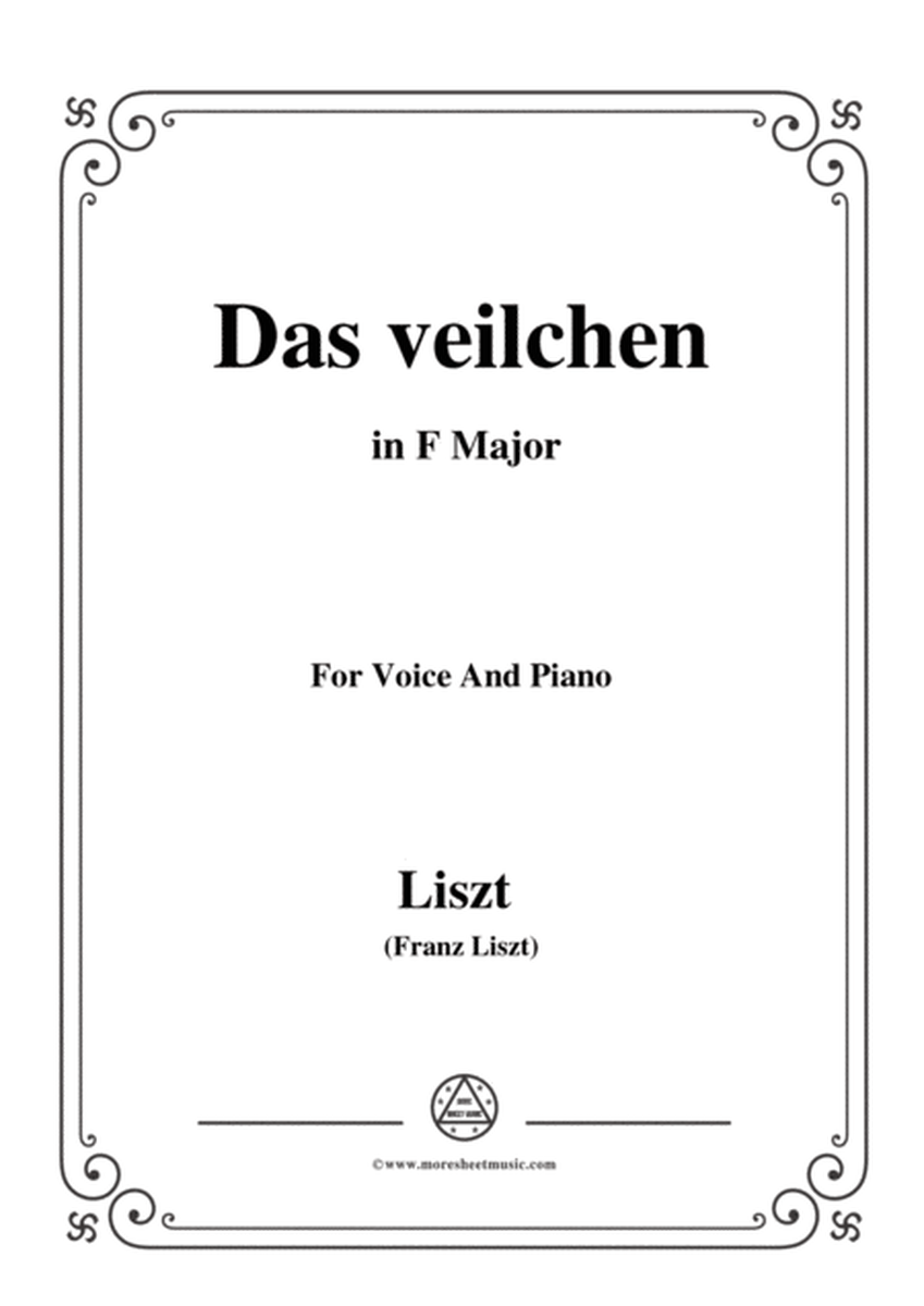 Liszt-Das veilchen in F Major,for Voice and Piano image number null