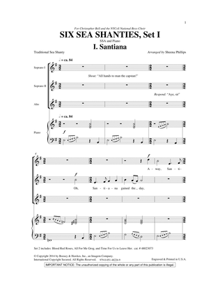 Book cover for Six Sea Shanties Vol. 1