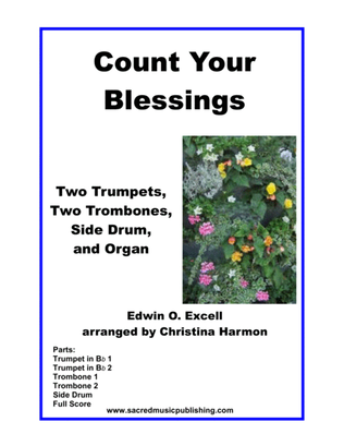 Book cover for Count Your Blessings – Brass Quartet and Organ