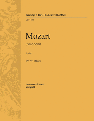 Symphony [No. 29] in A major K. 201 (186A)
