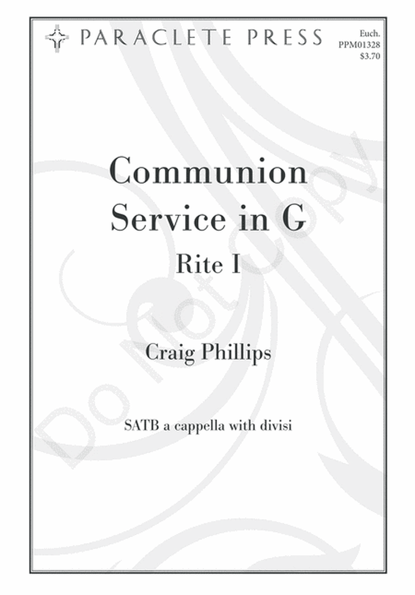 Communion Service in G: Rite I image number null