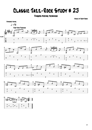 Classic Jazz-Rock Solo Study # 23