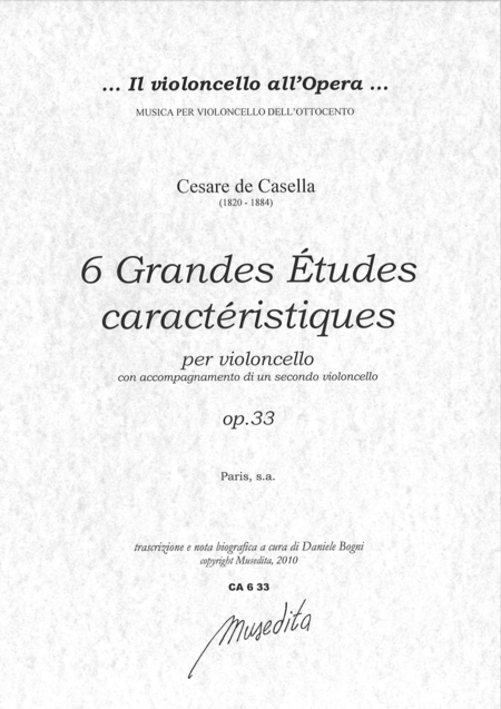 Six grandes etudes caracteristiques op. 33