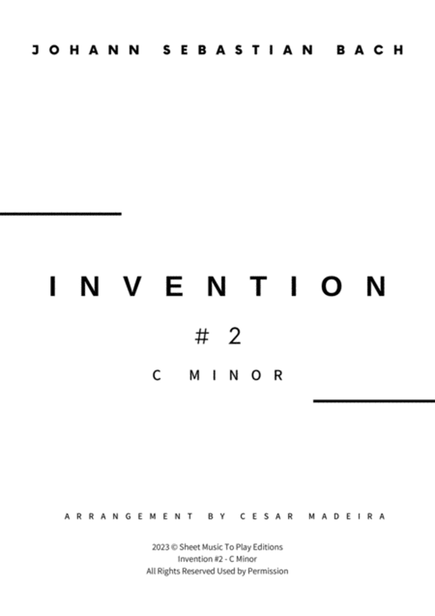 Invention No.2 in C Minor - Violin and Cello (Full Score and Parts) image number null