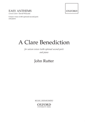 Book cover for A Clare Benediction