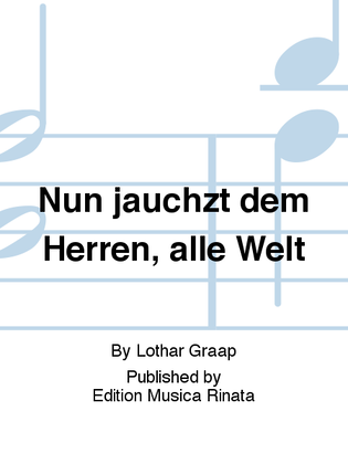 Book cover for Nun jauchzt dem Herren, alle Welt