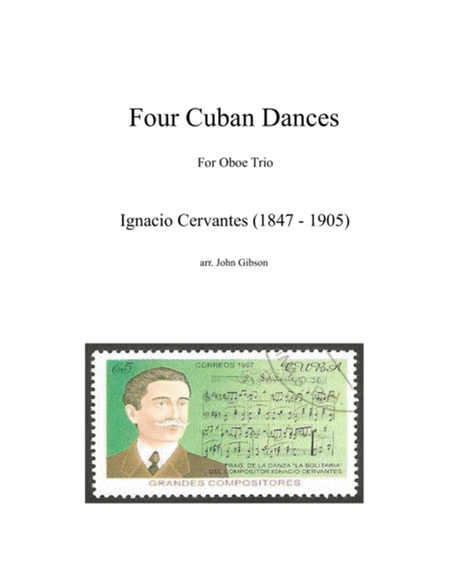 Four Romantic Cuban Dances for oboe and English Horn trio image number null