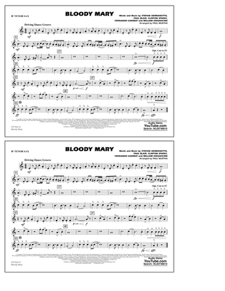 Book cover for Bloody Mary (arr. Paul Murtha) - Bb Tenor Sax