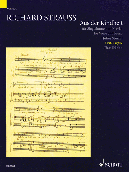 Aus der Kindheit - First Edition