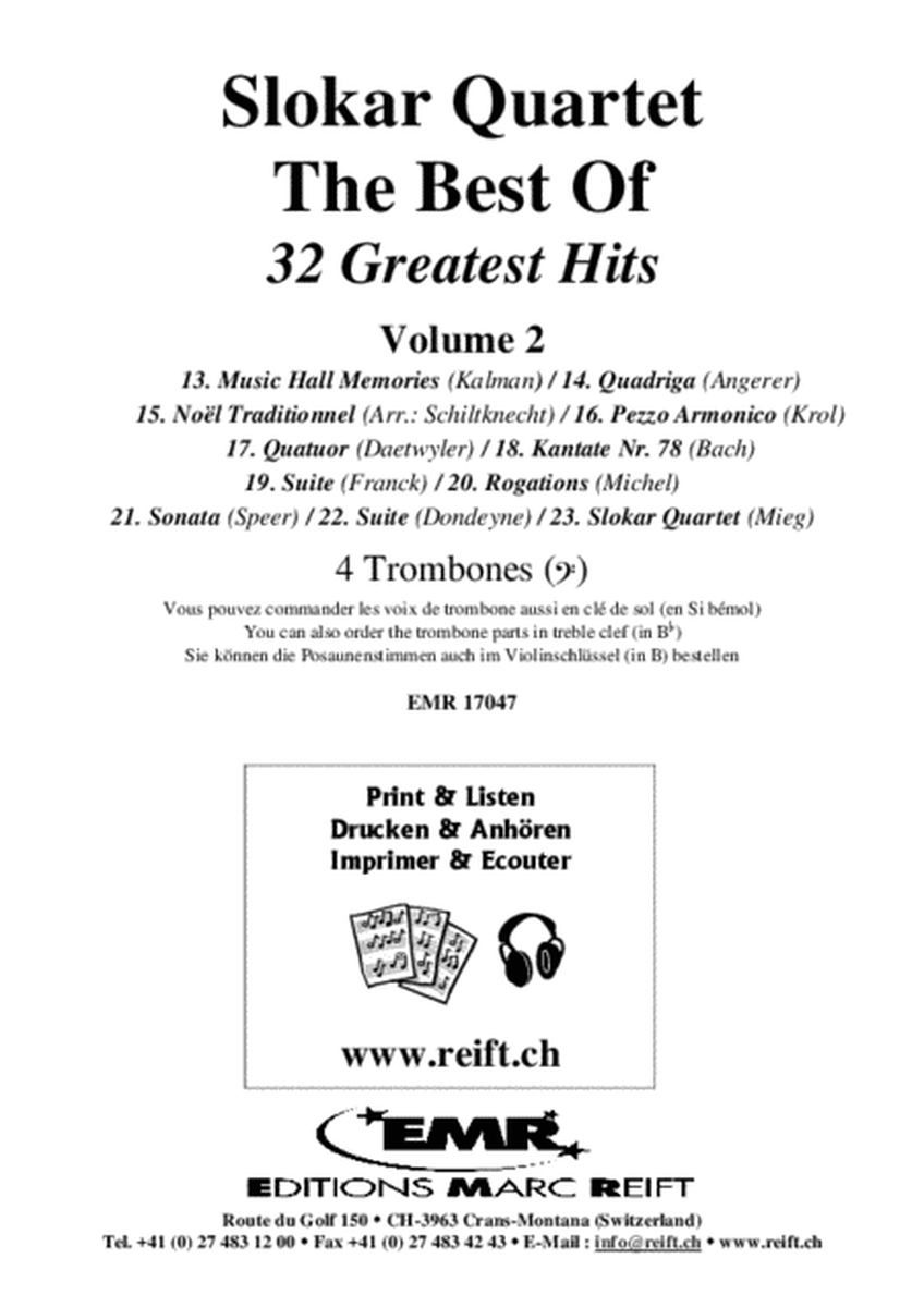 Slokar Quartet - The Best Of - 32 Greatest Hits Volume 2 image number null