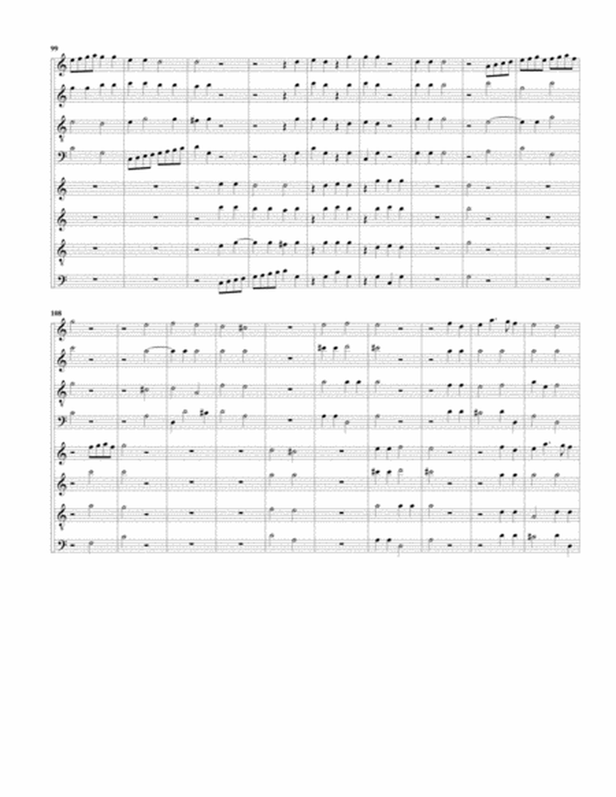 L'Alle a8 (Canzoni da suonare,1616, no.17) (arrangement for 8 recorders) by Pietro Lappi Recorder - Digital Sheet Music