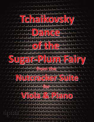 Book cover for Tchaikovsky: Dance of the Sugar-Plum Fairy from Nutcracker Suite for Viola & Piano