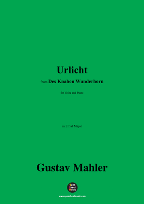 Book cover for G. Mahler-Urlicht,in E flat Major