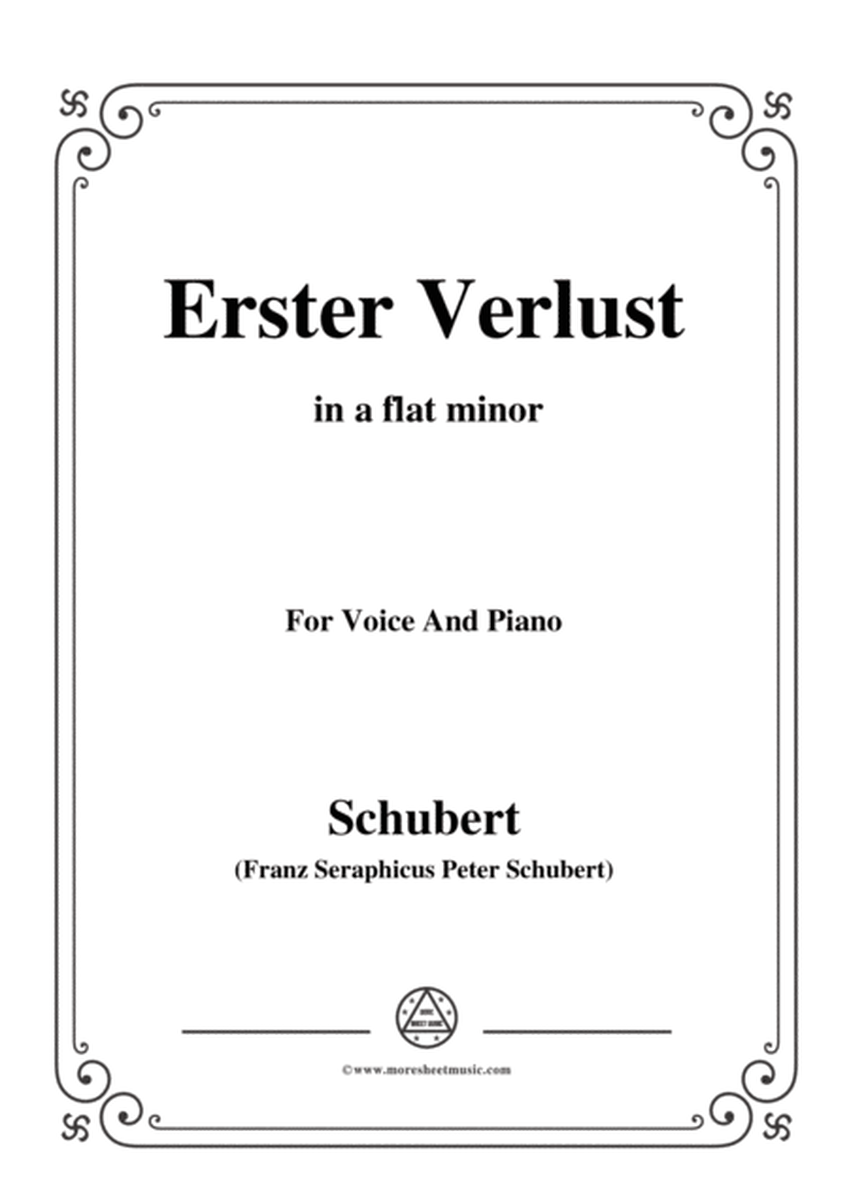 Schubert-Erster Verlust in a flat minor,for voice and piano image number null