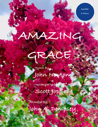 Book cover for Amazing Grace / The Entertainer (Guitar and Piano)