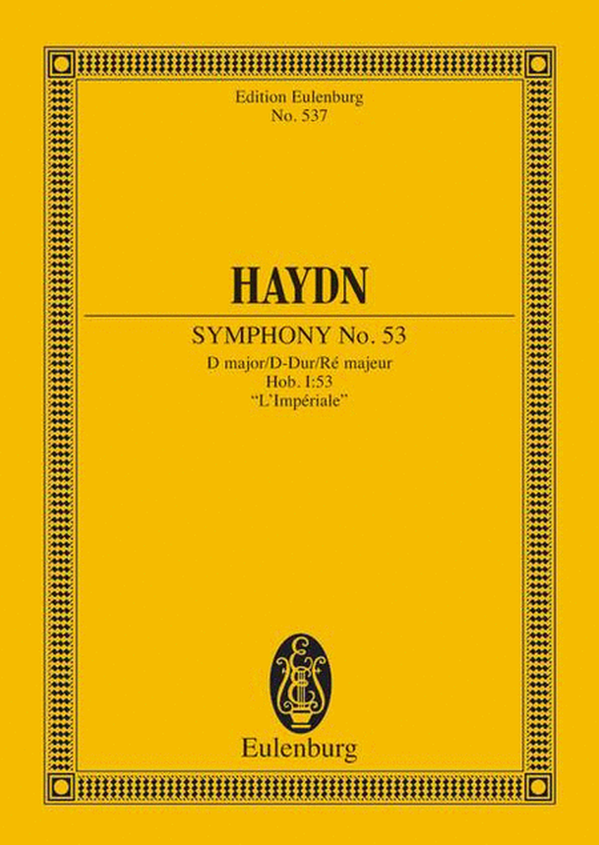 Symphony No. 53 D major