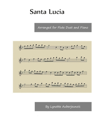 Book cover for Santa Lucia - Flute Duet and Piano