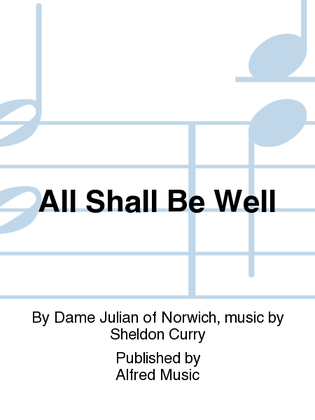 Book cover for All Shall Be Well