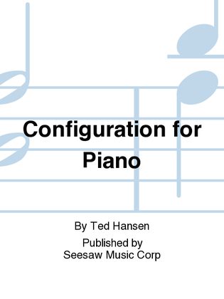 Book cover for Configuration for Piano