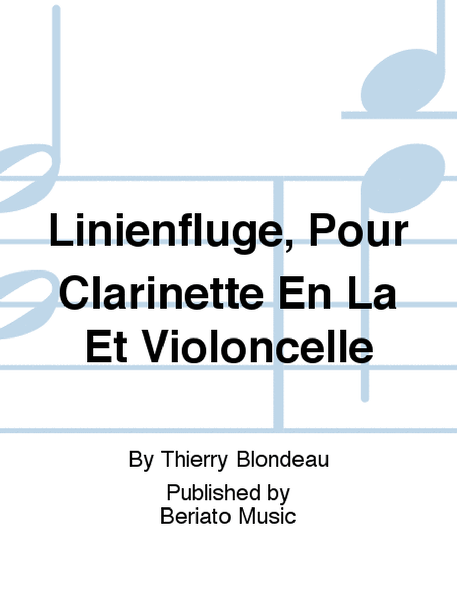 Linienfluge, Pour Clarinette En La Et Violoncelle