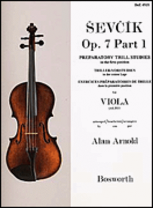 Book cover for Viola Studies Op. 7 Part 1: Preparatory Trill Studies