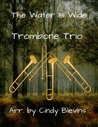 Book cover for The Water Is Wide, for Trombone Trio