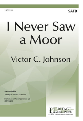 Book cover for I Never Saw a Moor