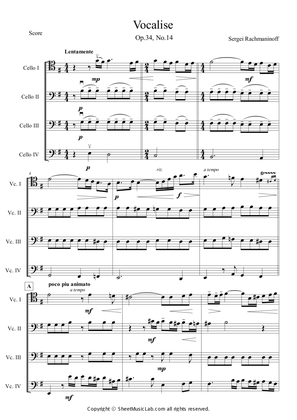 Vocalise Op.34, No.14