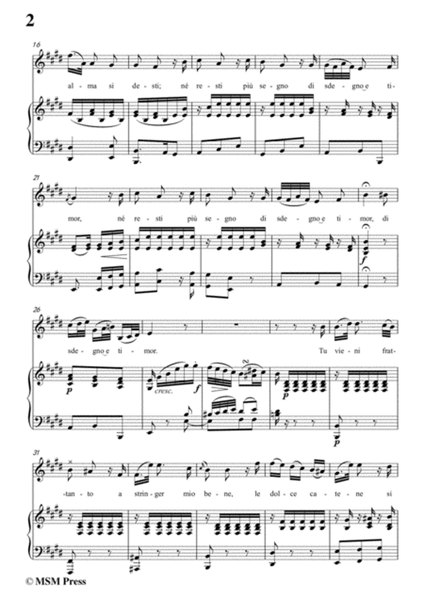 Mozart-Ridente la calma,in E Major,for Voice and Piano image number null