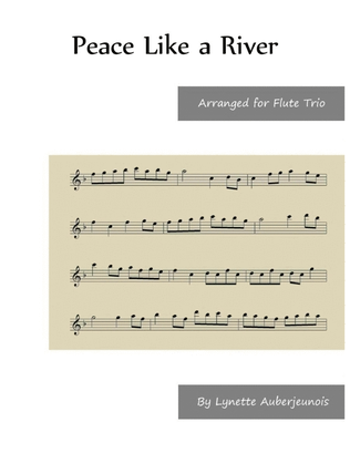 Book cover for Peace Like a River - Flute Trio