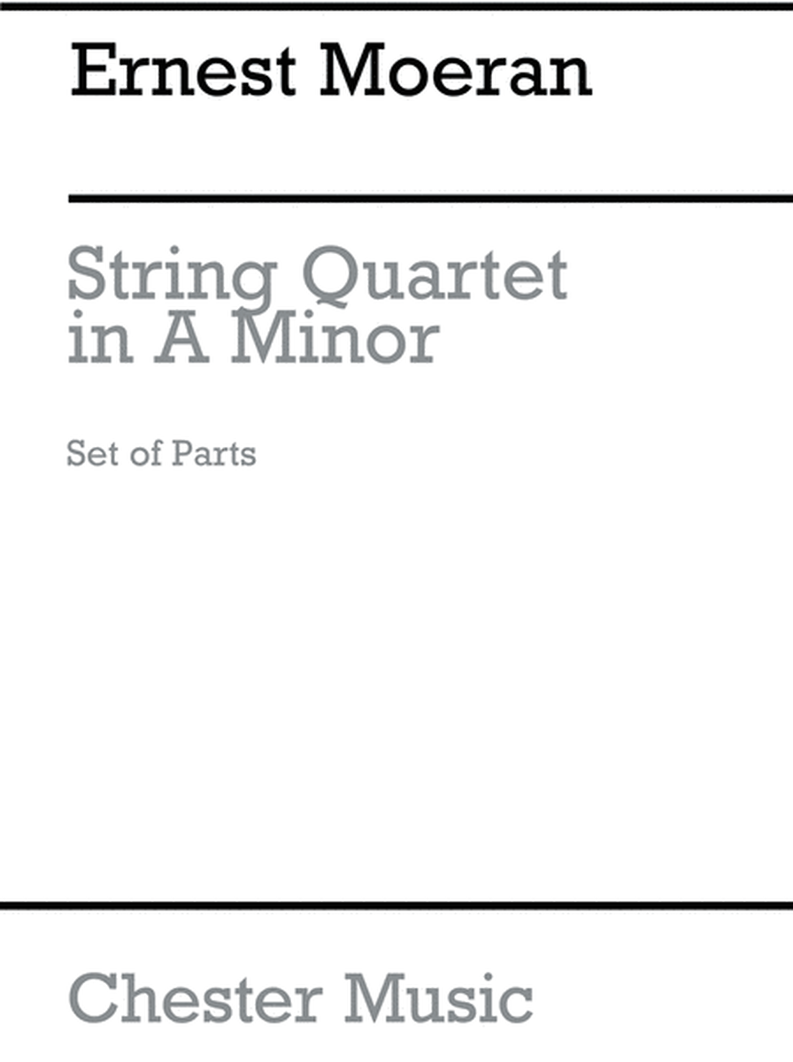 String Quartet In A Minor (Parts)