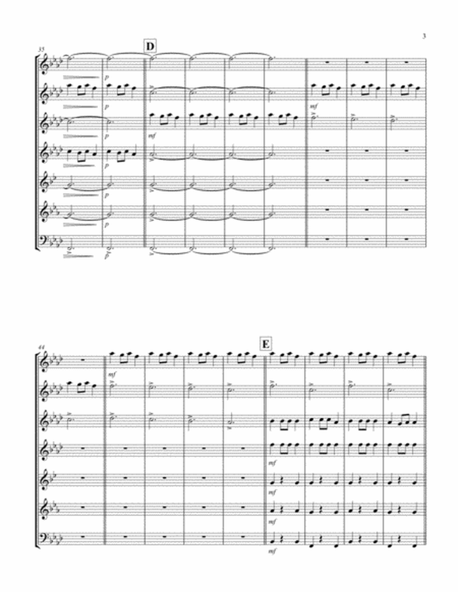 Carol of the Bells (F min) (Woodwind Septet - 2 Flute, 2 Oboe, 1 Clar, 1 Hrn, 1 Bassoon) image number null