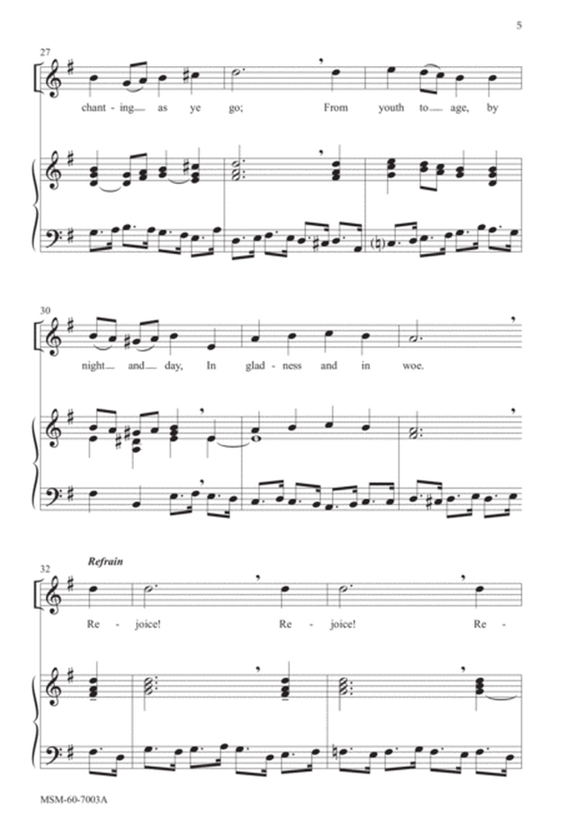 Rejoice, Ye Pure In Heart (Downloadable Choral Score)
