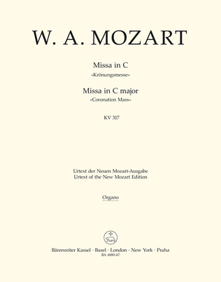 Book cover for Missa C major, KV 317 'Coronation Mass'