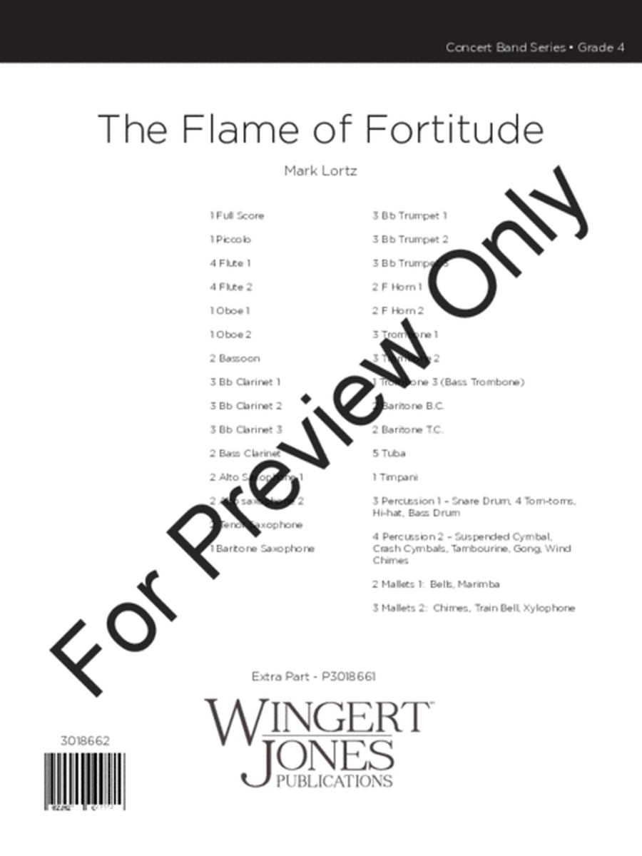 The Flame of Fortitude - Full Score