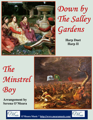 Book cover for Down By the Salley Gardens & The Minstrel Boy Medley, Harp II