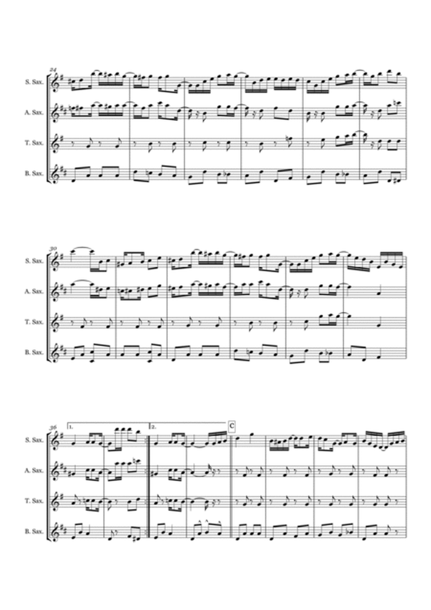 Weeping Willow Rag for Saxophone Quartet (SATB) image number null