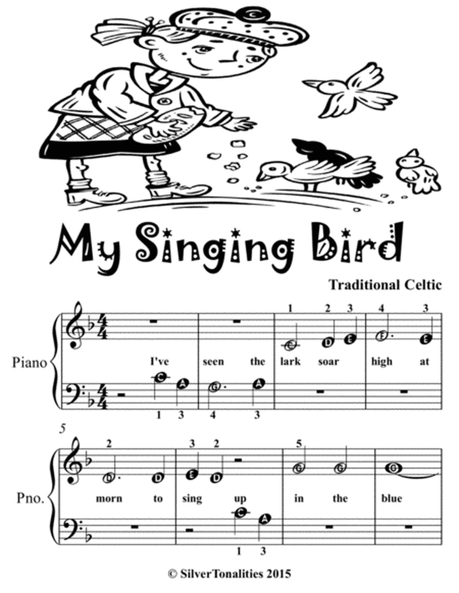 My Singing Bird Beginner Piano Sheet Music 2nd Edition